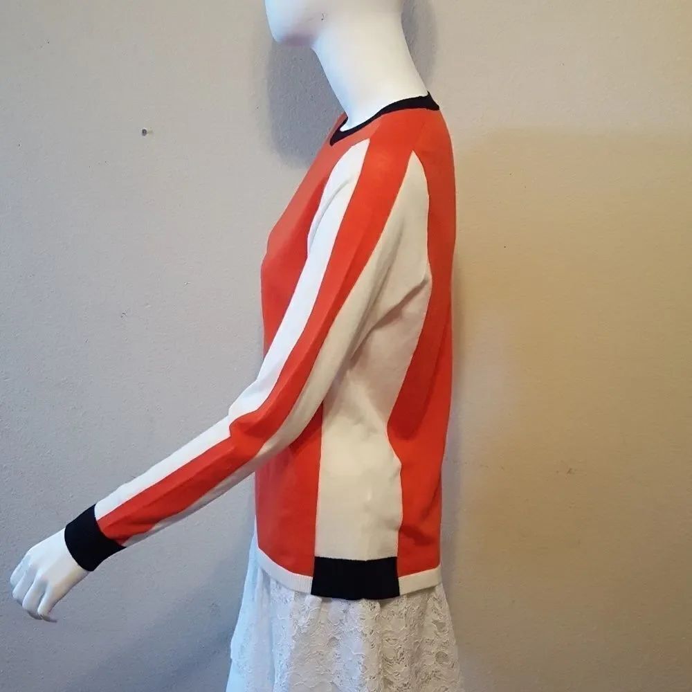 Boss Ferda Colorblock Sweater Sz L - Picture 3 of 8